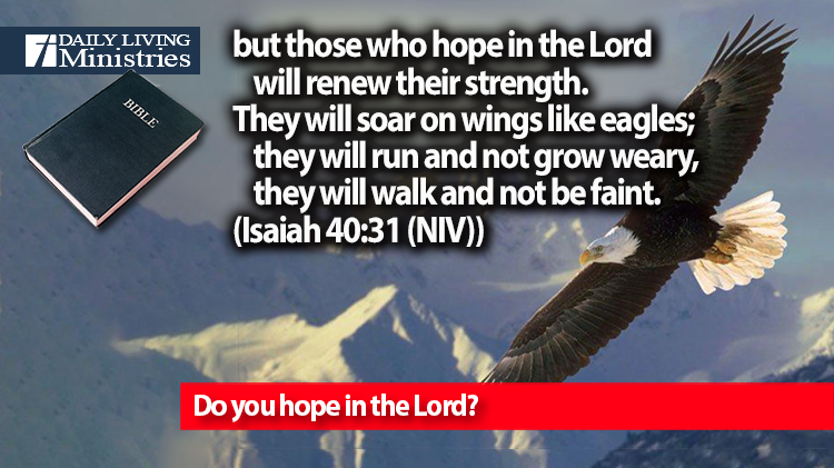 Do you hope in the Lord?